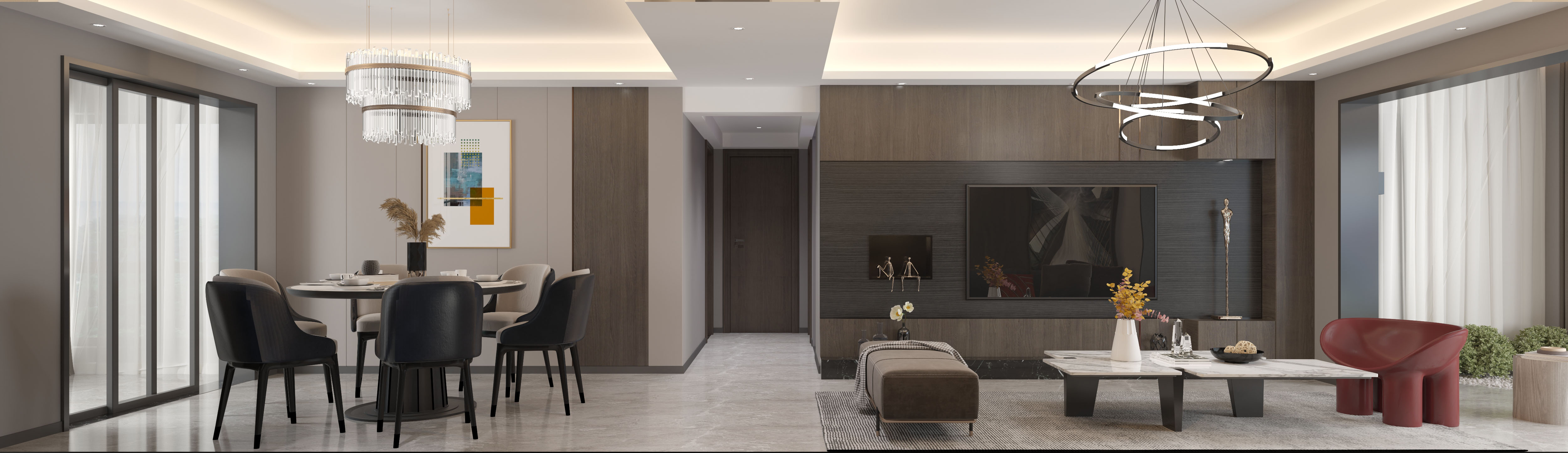 南寧新房裝修-現(xiàn)代輕奢-客餐廳 南寧新房裝修-現(xiàn)代輕奢-客餐廳